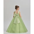 thumbnail image 4 of Drtj Flower Girl Gown Wedding Satin Tulle Princess Celebration Gowns Children Pearl Prom Dresses, 4 of 7