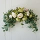 thumbnail image 3 of Guirnalda de flores artificiales realistas Inteprter Decoración del hogar blanco verde, 3 of 6