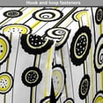 thumbnail image 4 of Abstract Dog Crate Cover, Circular Flower Petals Dots on Minimal Vertical Striped Background, Easy to Use Pet Kennel Cover Small Dogs Puppies Kittens, 7 Sizes, Charcoal Grey and Yellow, by Ambesonne, 4 of 6