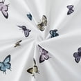 thumbnail image 4 of Kids Fun & Bright Printed Microfiber Sheet Sets, Ultra Soft Fitted Sheets with Straps - Butterflies, Full Size, 4 of 5