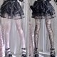 thumbnail image 2 of Medias góticas de rejilla de Halloween para mujer, medias de malla sexys de telaraña grande Lolita, 2 of 5