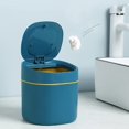 thumbnail image 2 of Bote de Basura de Mesa, Papelera con Tapa, Bote de Basura pequeño para Oficina, baño, artículos Esenciales para el hogar y la Oficina, Cocina, Oficina, Bote de Basura portátil, Azul, 2 of 7
