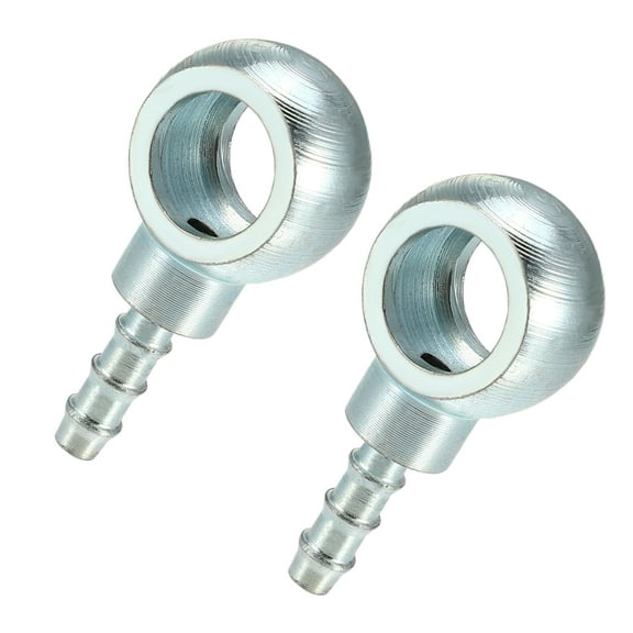 2pcs 12mm Diameter Car Banjo Hose Barb Bolt Fittings Universal Banjo Fitting Fuel Line Adapter Connector