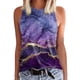 thumbnail image 1 of Prolriy Tops de verano para mujer 2024 Camisetas sin mangas para mujer Camisetas de verano Sin mangas Casual Suelto Estampado Túnica Blusas Camiseta sin mangas para mujer Tops de mujer Morado L, 1 of 4
