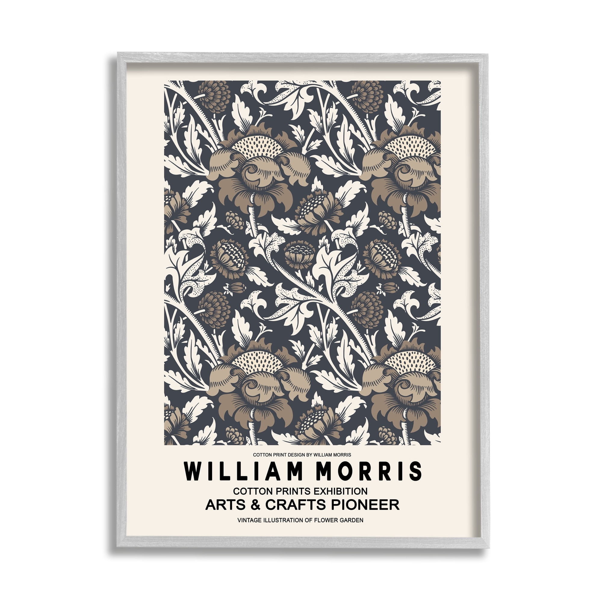 Stupell Industries Neutral Tones Detailed Brown Botanicals Flowers Design Framed Wall Art, 24 x 30, Design by Ros Ruseva