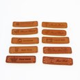 thumbnail image 3 of 40 Pcs Perforated Holes PU Leather Handmade Letter Label Fabric Buttons Accessories for DIY Craft Scrapbook Decoration (Mixed Style), 3 of 8