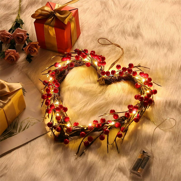 40CM Heart Wreath Love Wreath BEAUTIFUL Valentines Day Wreath Home  Decoration