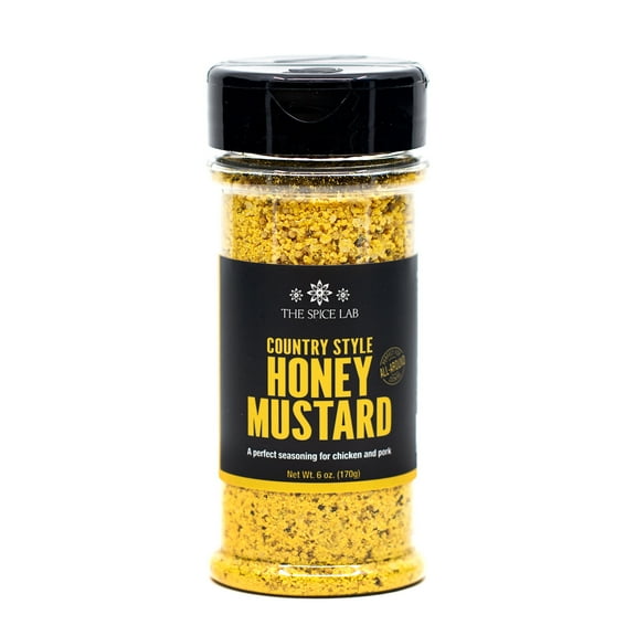 The Spice Lab Country Style Honey Mustard Powder Seasoning - Honey Mustard Rub - 6 oz Shaker - The Perfect Sweet and Zesty Seasoning Blend - 7004