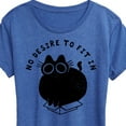 thumbnail image 3 of Instant Message - Cat Lovers - Answer To No One - Women's Short Sleeve Graphic T-Shirt, 3 of 6