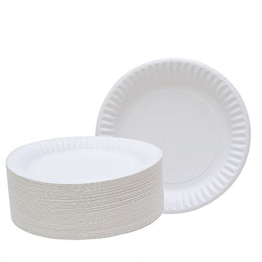  Greconv Paper Plates 6 inch, 500 Pack Paper Plates