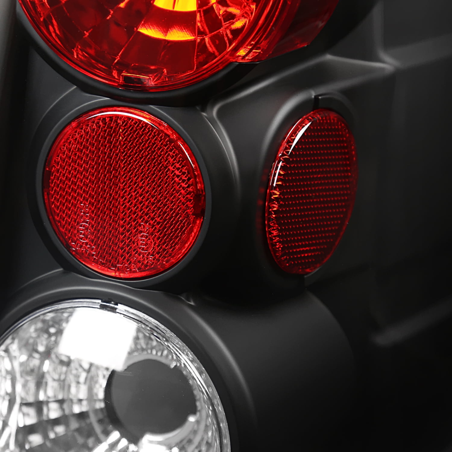 Spec-D Tuning Black Tail Lights Compatible with 2003-2006 Ford Expedition, Left + Right Pair Assembly