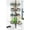Gray, variant on Corner Shower Caddy White: 4-Tier Rustproof Bathroom Bathtub Organizer Shelf with Soap Holder & Hooks - No-Drill Adjustable Standing Tension Pole Rack for Apartment Renters - 47-123 Inch