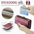 thumbnail image 5 of CaseMe Leather for Google Pixel 11 Pro XL Case Wallet【RFID Blocking】with 10-Card Holder Zipper Bills Slot, Soft PU Leather Magnetic Shoulder Wrist Strap for Google Pixel 11 Pro XL Wallet Case Women, 5 of 10