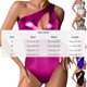 thumbnail image 3 of TaTaai Women's Shiny Patent Leather Cutout Fitted Bodysuit Fashion Short Sleeve Stylish Outfit for Nightclub Music Festival Beach Swimwear Gift, 3 of 6