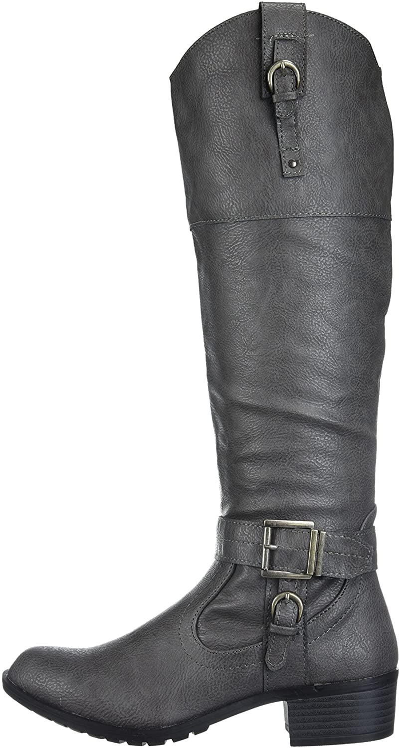 Available in Wide Calf Rampage Women's Ivelia Fashion Knee High Casual Riding Boot 