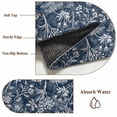 thumbnail image 6 of Dandelion Round Area Rug 8Ft Washable Large Circle Rugs for Living Room Dorm, Navy Blue Flowers Modern Minimalist Spring Non-Slip Carpet Floor Mats Indoor Outdoor Carpet Runner Aesthetic Home Decor, 6 of 8