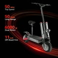 thumbnail image 2 of AJOOSOS X60 Electric Scooters for Adults, 50 mph Max Speed Power by 6000W Dual Motor, 50 Miles Long Range, Foldable Electric Scooter with Seat, UL2272 Certified, 2 of 8