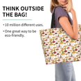 thumbnail image 2 of Balery Mushroom Bolsa Tote Estilo Estético con Cremalleras, Bolsa de Hombro, Bolsa de Compras Grande y Plegable, 2 of 8