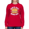thumbnail image 2 of Sun’s Out, Buns Out Burger Women's Sweatshirt, 2 of 3