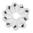 thumbnail image 2 of 10 piezas Golf Headcover ,,7,8,9, Número de blanco shamjiam Cubierta de cabeza de hierros de golf, 2 of 9