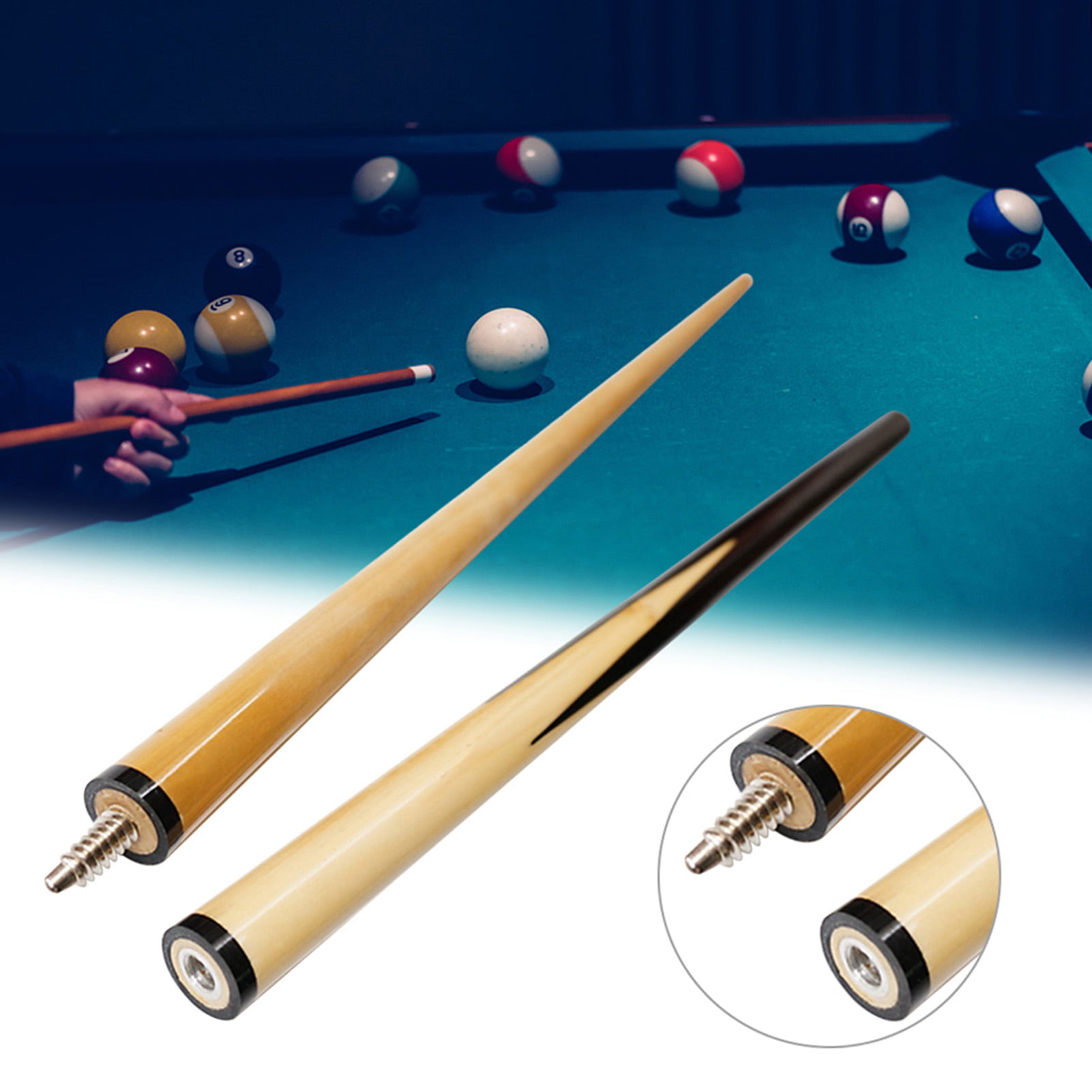 Top Quality Pool Snooker Hard Cue Case for 2 x 1 piece cues Linen finishes asstd 