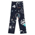 thumbnail image 3 of Space Planets Constellation Women's Pajamas Pajama Pants Women's Sleepwear Lounge Sleep Bottoms Stretch with Pockets, 3 of 7
