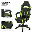 thumbnail image 2 of Magshion Computer Desk & Gaming Chair Set, Adjustable Height Reclining Chair with Retractable Footrest & Lumber Support and Writing Table Workstation for Home Bedroom, Green, 2 of 10