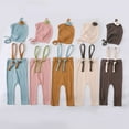 thumbnail image 2 of YTDSCS Infant Boys Girls Stretch Overalls Suspender Pants Baby Colour Blocking Casual Pants Spring Fall Trousers Leggings Overalls for Newborn 3 Months-24 Years, 2 of 9