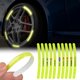 thumbnail image 2 of 20pcs Cubo De Rueda Antiarañazos Pegatinas Reflectantes auto Cinta Corporal Decorativa Borde Tiras De Advertencia Cruce Para Coche Motocicleta Bicicleta Varios Modelos Disponibles, 2 of 4