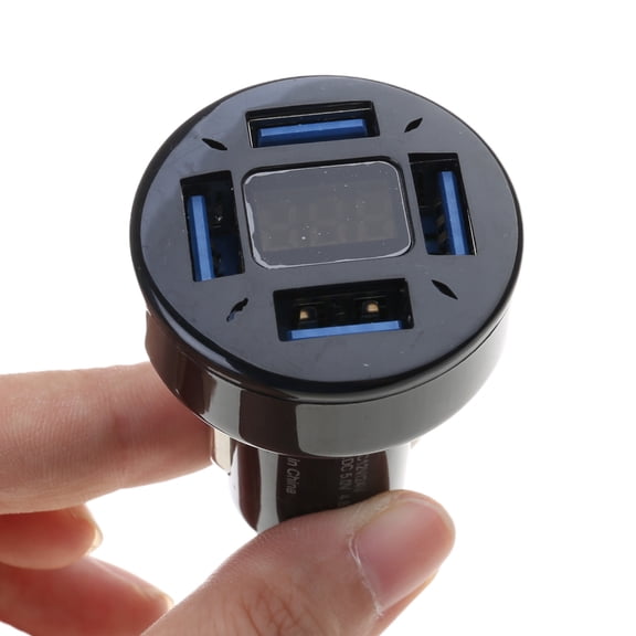 USB Car Charger 66W 4 Port Fast Automobile Charger 4.8A/QC3.0 2.4A/66W 3.1A