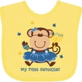 thumbnail image 3 of Inktastic Monkey Girl 1st Hanukkah Girls Baby Bib, 3 of 4