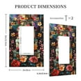 thumbnail image 3 of Disketp Stained Glass Floral Cake Decorative Light Switch or Outlet Wall Plate with Safety Cover-Style U, 3 of 6