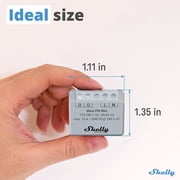 Shelly Wave PM Mini US LR, Z-Wave Long Range Smart Power Meter, 1-Channel 16 A, Compatible with Alexa, Google Home, SmartThings and Home Assistant, Bulletproof Security