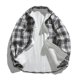 thumbnail image 4 of Blusa y camisa de manga larga con cuello vuelto para hombre, estilo informal, con forro polar, bolsillos con solapa y botones, de poliéster., 4 of 9