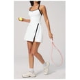 thumbnail image 4 of AEXTO Robe de Tennis avec Short Intégré et Soutien-Gorge Robe Athlétique pour Femmes Été Découpes Torsadée Robe d'Entraînement de Golf, 4 of 17