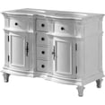 thumbnail image 5 of Silkroad Exclusive V0722WW48D 48 in. Carrara White Marble Top Double Sink Bathroom Vanity, 5 of 8