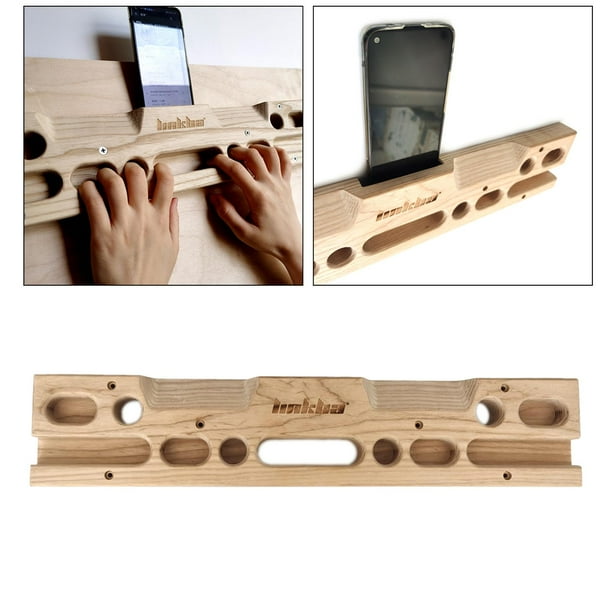 Premium Wooden Climbing with Slopes Jugs Grip Holds Fingerboard Fingers
