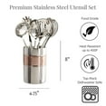 thumbnail image 4 of LEXI HOME 7-Piece Hammered Copper Stainless Steel Kitchen Cooking Utensil Set, 4 of 4