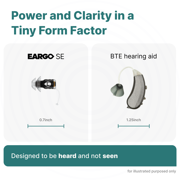 Eargo SE Nearly Invisible Design Rechargeable OTC Hearing Aids with Award-winning Support*