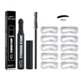 thumbnail image 3 of Eyebrow Print Pen Set Lazy Simple Fast Thrush Natural Waterproof Lasting Makeup Eyebrow Card Eyebrow Pencil - Dark Brown), 3 of 3