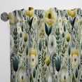 thumbnail image 3 of Designart "Peaceful Green Florals In White Garden" Floral Curtain Panels, 3 of 6