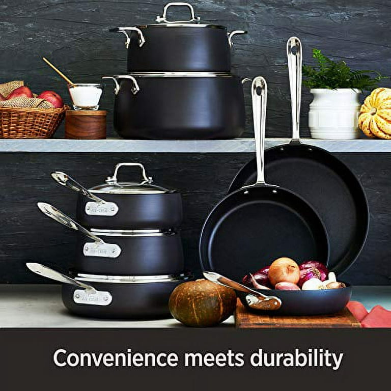 All-Clad HA1 Hard Anodized Nonstick 3 Piece Cookware Set