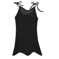 thumbnail image 2 of 2024 New Year Reset AXXD Black Cover Up Women Mesh Sheer Cover Up Sexy Round Neck Beach Hollow Slimming Sleeveless Bandage Dress, 2 of 5