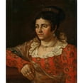 thumbnail image 3 of Józef Hilary Głowacki 12x14 Black Modern Framed Museum Art Print Titled - Portrait of Amelia Karolina Teleman, Artist's Wife, 3 of 5