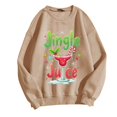 thumbnail image 2 of Chandail à Capuchon Jingle Juice pour Femmes, Décontracté, à Thème de Noël, Col Rond, Manches Longues, Chandail Molletonné, 2 of 4