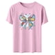 thumbnail image 5 of Haivin Women's Dressy Casual Short Sleeve Blouse T Shirt 2026 Summer Easter Printed Shirts Fashion Round Neck Loose Tops, 5 of 6