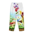 thumbnail image 3 of Lsque Pikmin Print Women's Pajama Pants, Lounge Pant - Comfortable Home Wear,Elastic Waistband, Stylish Design-Medium, 3 of 9