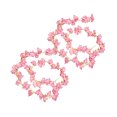 thumbnail image 2 of Bewildely 2 piezas de flores de cerezo artificiales para colgar en la vid, pinza para el pelo, decoración de ramillete, guirnalda, decoración Decoración Rosa claro, 2 of 6