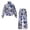 Blue Duck Camo, variant on Binienty Woodland Camo Women's 2 Piece Outfits Drawstring Wide Leg Sweatpants with Side Pockets Mock Neck Pullover Sweatsuit Casual Fall Loungewear Tracksuit Set