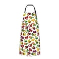 thumbnail image 2 of Lsque Colorful Fruits Waterproof Apron Chef Aprons for Men Heavy Duty Chemical Work Apron Extra Long Grilling Aprons with Adjustable Bib Apron, 2 of 9
